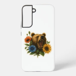 Coque Samsung Galaxy Ours aux fleurs
