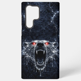Coque Samsung Galaxy Ours polaire Mercure Rouge Rubis Yeux Glacial
