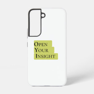 Coque Samsung Galaxy Ouvrez votre perspicacité Téléphone minimaliste