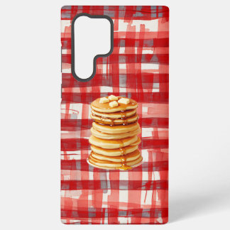Coque Samsung Galaxy Pancake Tower Red Checkered Phone Case