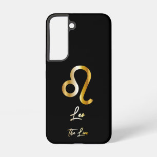 Coque Samsung Galaxy Panneau Léo Zodiac, Noir & Or