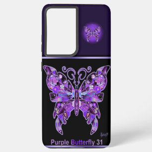 Coque Samsung Galaxy Papillon pourpre 31