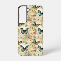 Papillons et fleurs Vintages colorés (11)