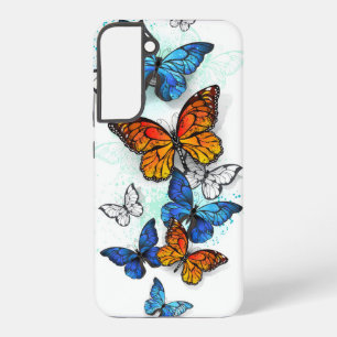 Coque Samsung Galaxy Papillons volants Morpho et Monarch