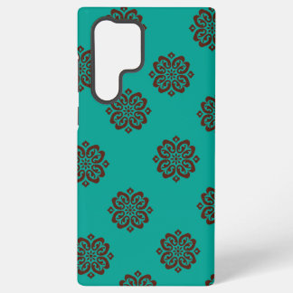 Coque Samsung Galaxy "Parchemins carmin – Élégance audacieuse"