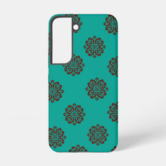Coque Samsung Galaxy "Parchemins carminés – Élégance audacieuse"