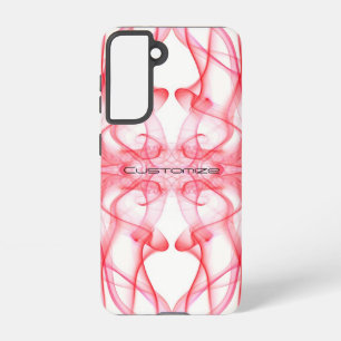 Coque Samsung Galaxy Parfums de fumée rouge sur blanc