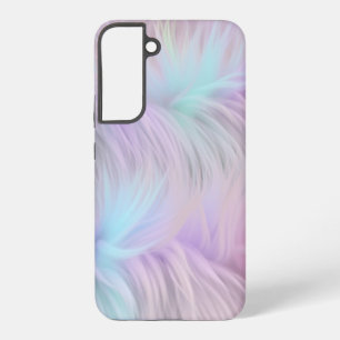 Coque Samsung Galaxy Pastel Rainbow Fur