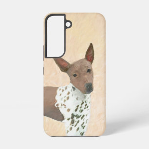 Coque Samsung Galaxy Peinture américaine sans poil Terrier - Chien Art