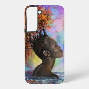 Coque Samsung Galaxy Peinture d'automne de la femme