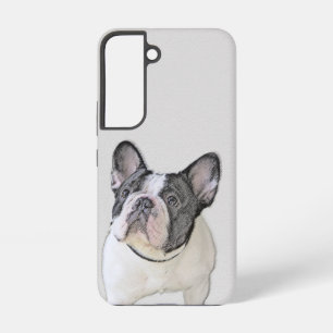 Coque Samsung Galaxy Peinture française de Bulldog (Pied de broche) - A