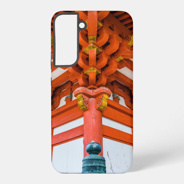 Coque Samsung Galaxy Perspective ascendante de la pagode, Miyajima (Verso)