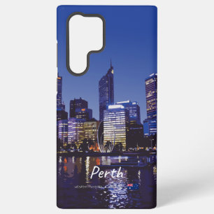 Coque Samsung Galaxy Perth, Australie - Ciel de la ville la nuit