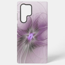 Petite Beauté Fleur d'Art Fractal Moderne Mauve Gr