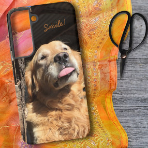 Coque Samsung Galaxy Photographie Ridicule de Golden Retriever Texte Pe