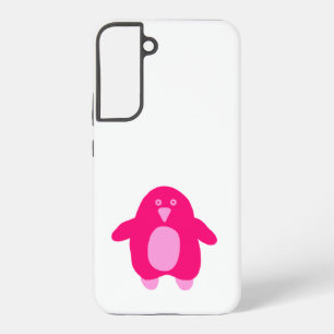 Coque Samsung Galaxy Pingouin en caricature rose