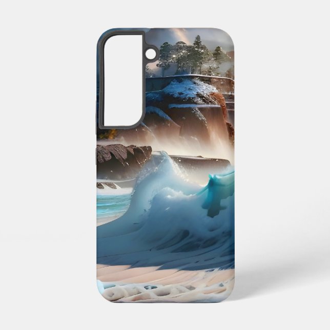 Coque Samsung Galaxy Plage Front Ocean Waves Paysage 1 (Verso)