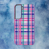 Plaid Rose Turquoise Marine bleu violet