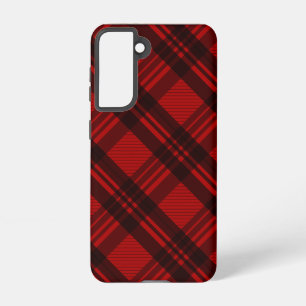 Coque Samsung Galaxy Plaque rouge moderne et noire