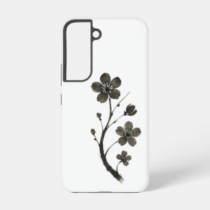 Coque Samsung Galaxy Plum Blossom Line Art - Botanique Téléphone