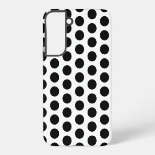 Coque Samsung Galaxy Pois noirs et blancs