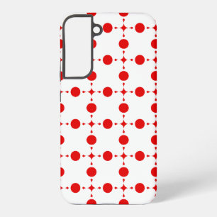 Coque Samsung Galaxy Pois rouges, Motif à points polka, points, pointil