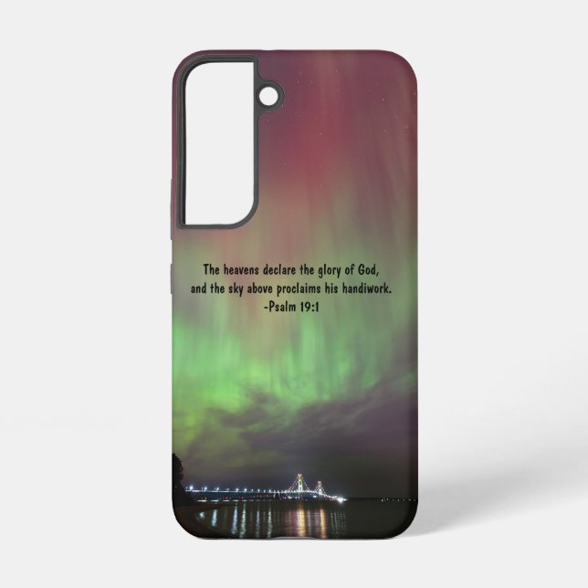 Coque Samsung Galaxy Pont Mackinac Aurora Samsung Coque (Verso)