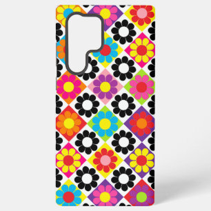 Coque Samsung Galaxy Pop flower Power Squares
