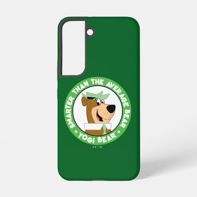 Coque Samsung Galaxy Portrait souriant de l'ours de Yogi (Verso)