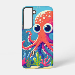 Coque Samsung Galaxy Poulpe mignon des Caraïbes/tropical/hawaïen