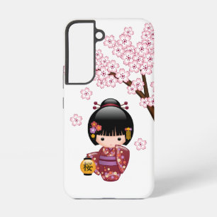 Coque Samsung Galaxy Poupée Sakura Kokeshi - jolie fille japonaise Geis