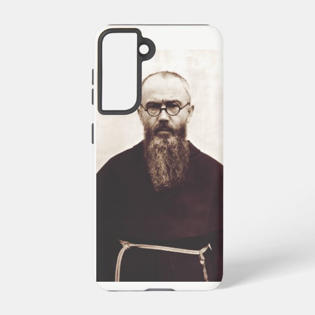 Coque Samsung Galaxy Prêtre catholique polonais Saint Maximilian Kolbe (Verso)