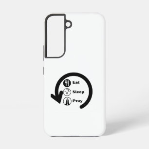 Coque Samsung Galaxy prière de sommeil manger répéter