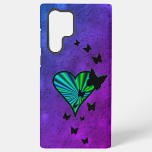Coque Samsung Galaxy Rainbow heart and Butterfly