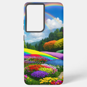 Coque Samsung Galaxy Rainbow Hills et Flowers Two