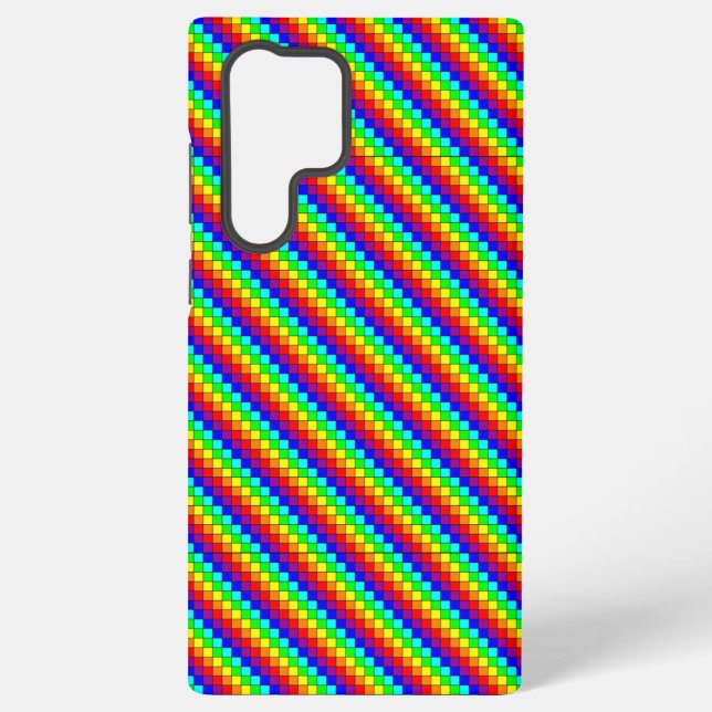 Coque Samsung Galaxy Rainbow Stripes - Coque Samsung (S22 Ultra) (Verso)
