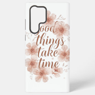 Coque Samsung Galaxy Rappel doux avec des florales douces