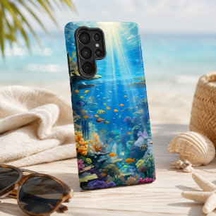 Coque Samsung Galaxy Récif corallien tropical sous-marin ensoleillé
