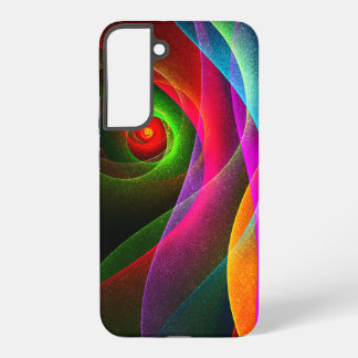 Coque Samsung Galaxy Red Green Orange Modern Abstract Art Pattern #22