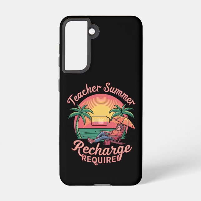 Coque Samsung Galaxy Reprise d'été de l'enseignant obligatoire École de (Verso)