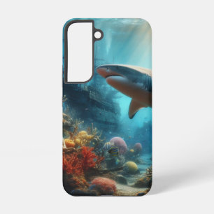 Coque Samsung Galaxy Requin tigre côtier/nautique & récif corallien
