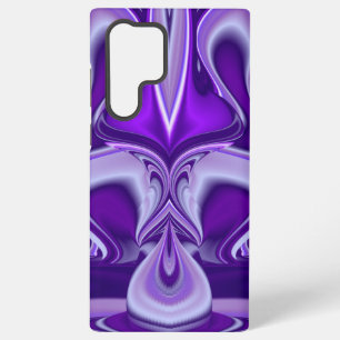 Coque Samsung Galaxy Rêves arc-en-ciel à fleurs violettes