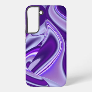Coque Samsung Galaxy Rêves arc-en-ciel à fleurs violettes