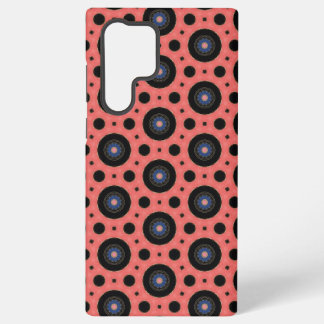 Coque Samsung Galaxy rose avec noir