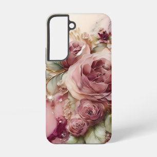 Coque Samsung Galaxy Rose rose et ivoire