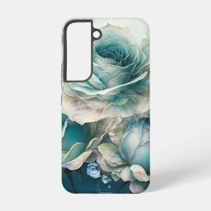 Coque Samsung Galaxy Roses Bleues