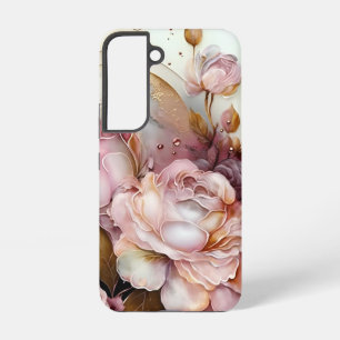 Coque Samsung Galaxy Roses roses et ivoire