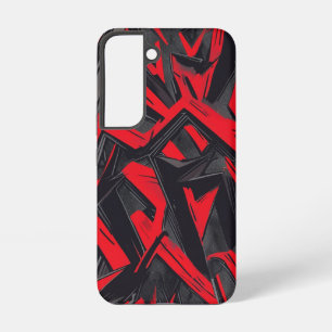 Coque Samsung Galaxy Rouge et noir gras