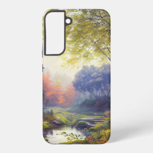 Coque Samsung Galaxy ruisseau/bois/peinture