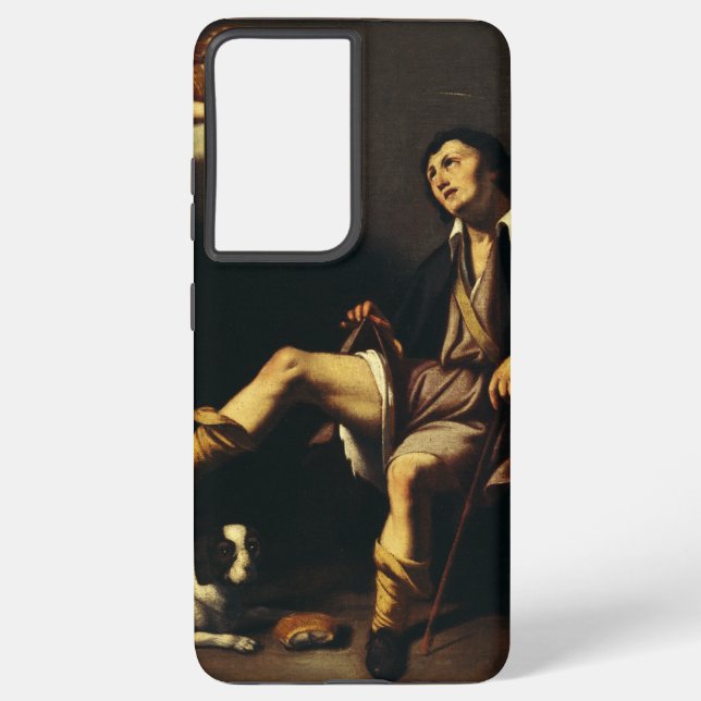 Coque Samsung Galaxy Saint Roch et l'Ange par Guy François (Verso)